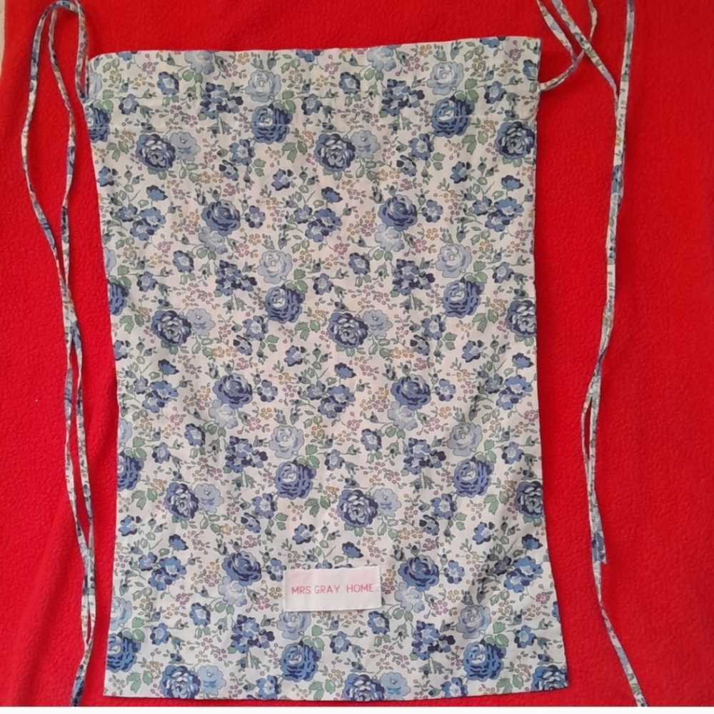 Floral Blue and White Backpack by
